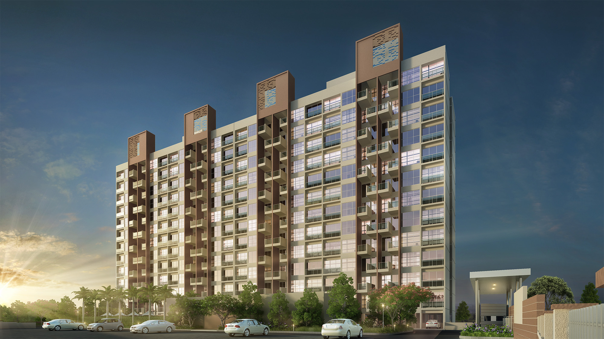 1BHK Building Elevation