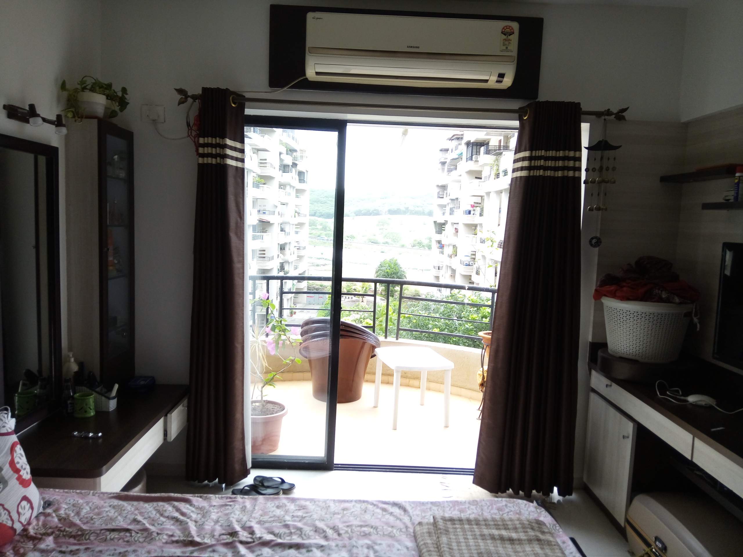 Balcony of 3BHK flat in Aditya Garden City Warje