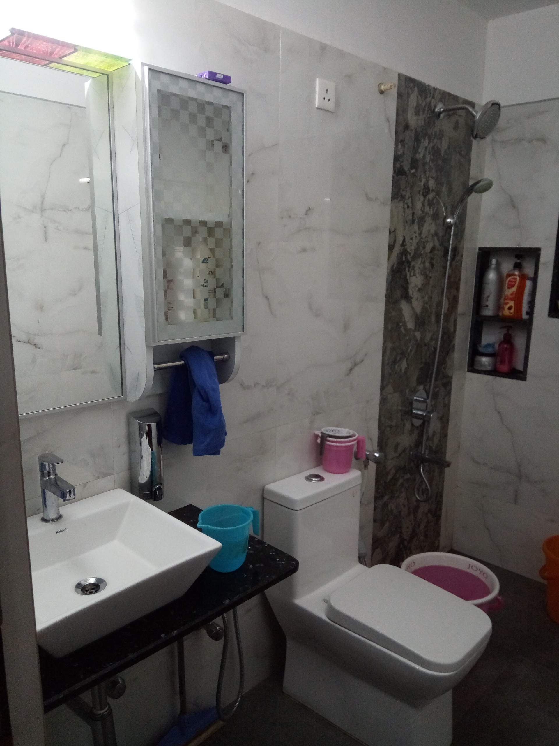 Bathroom of 3BHK flat in Aditya Garden City Warje