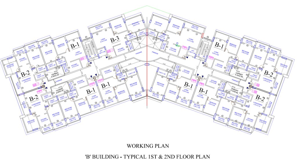 Ishta Goa 1 and 2 nd floor plan