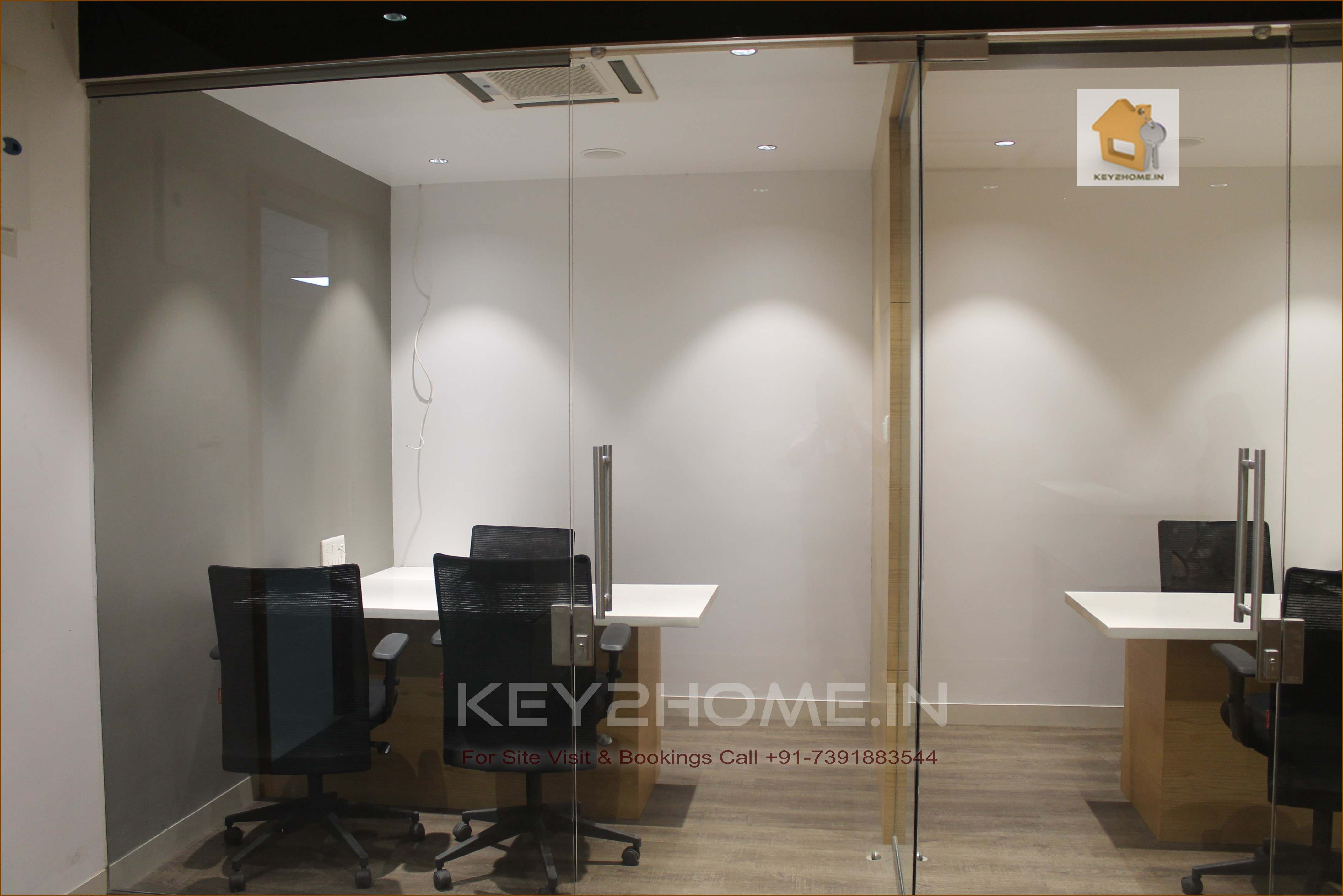 Commercial Office space on rent in Hinjewadi near wakad bridge combine view of single cabins 2