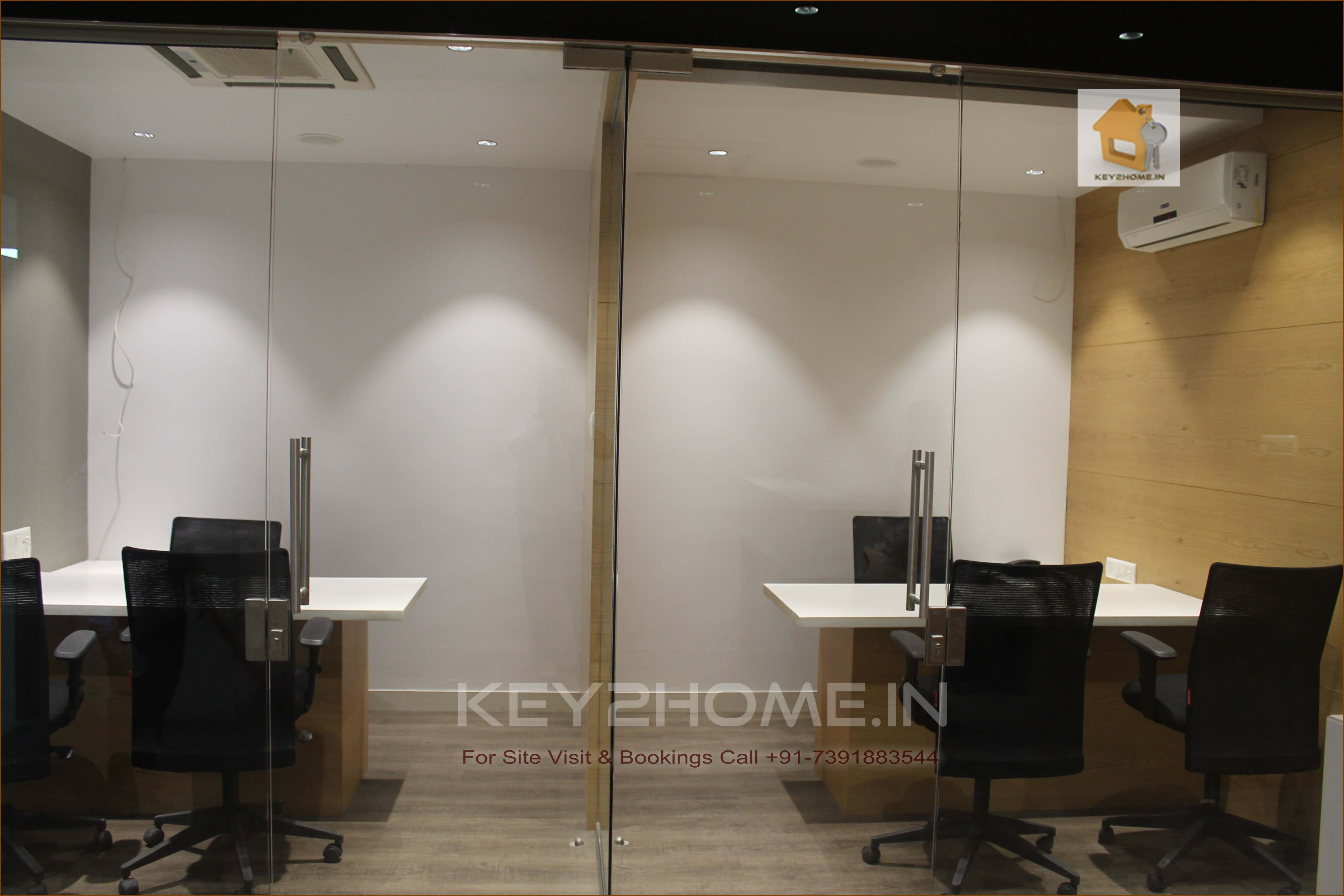 Commercial Office space on rent in Hinjewadi near wakad bridge combined view of single cabins