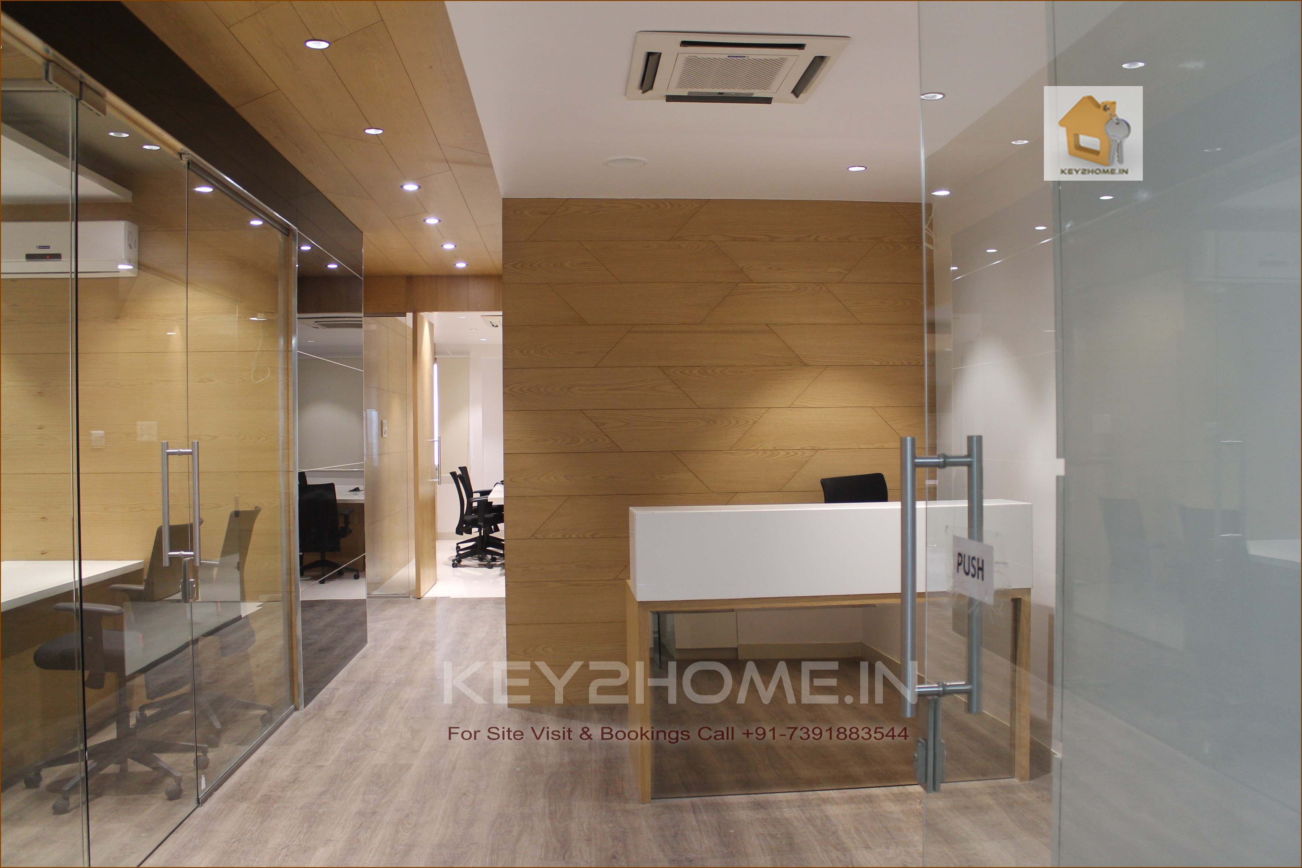 Commercial Office space on rent in Hinjewadi near wakad bridge entrance and front desk