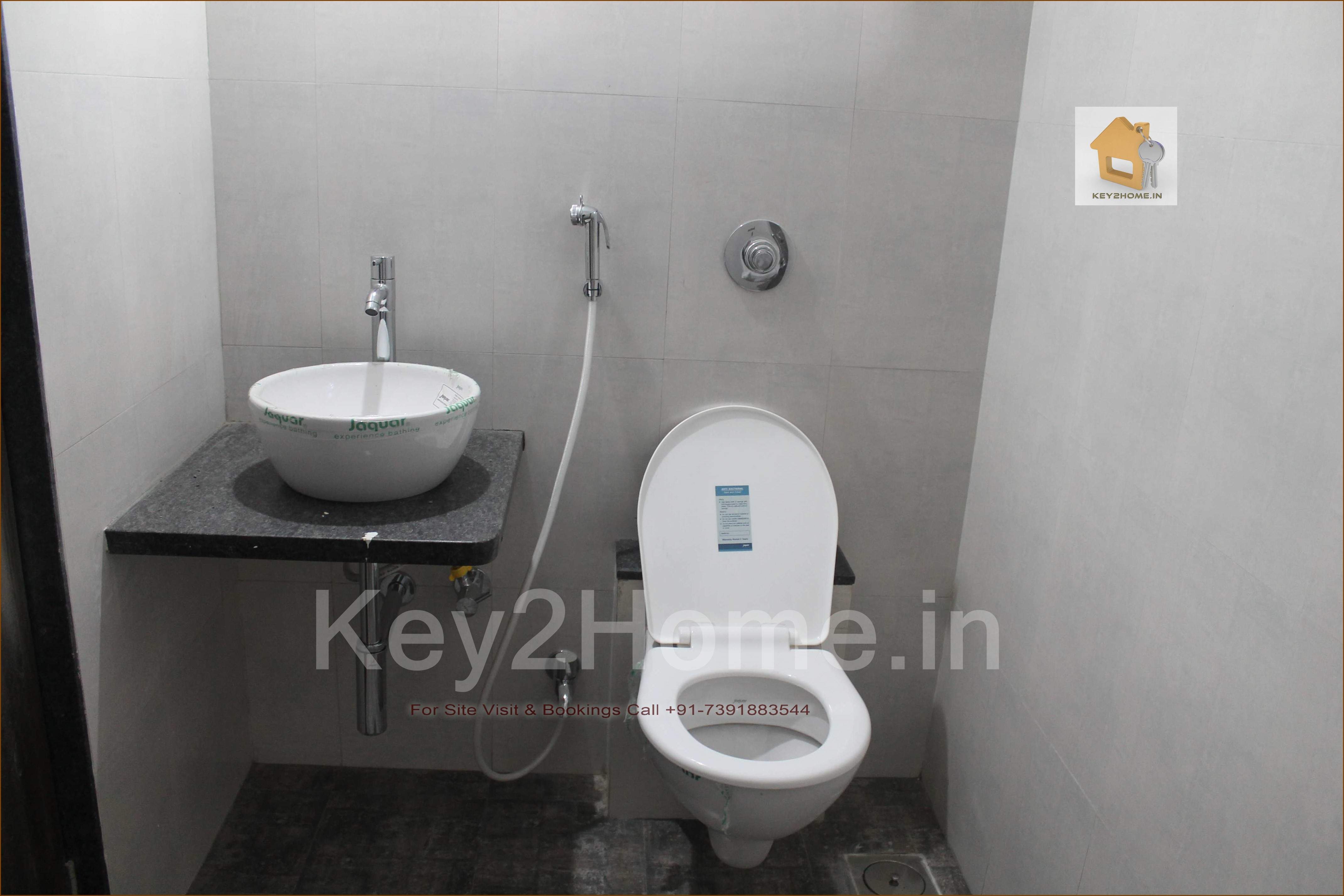 Wakad 2 BHK ready possession flat bathroom