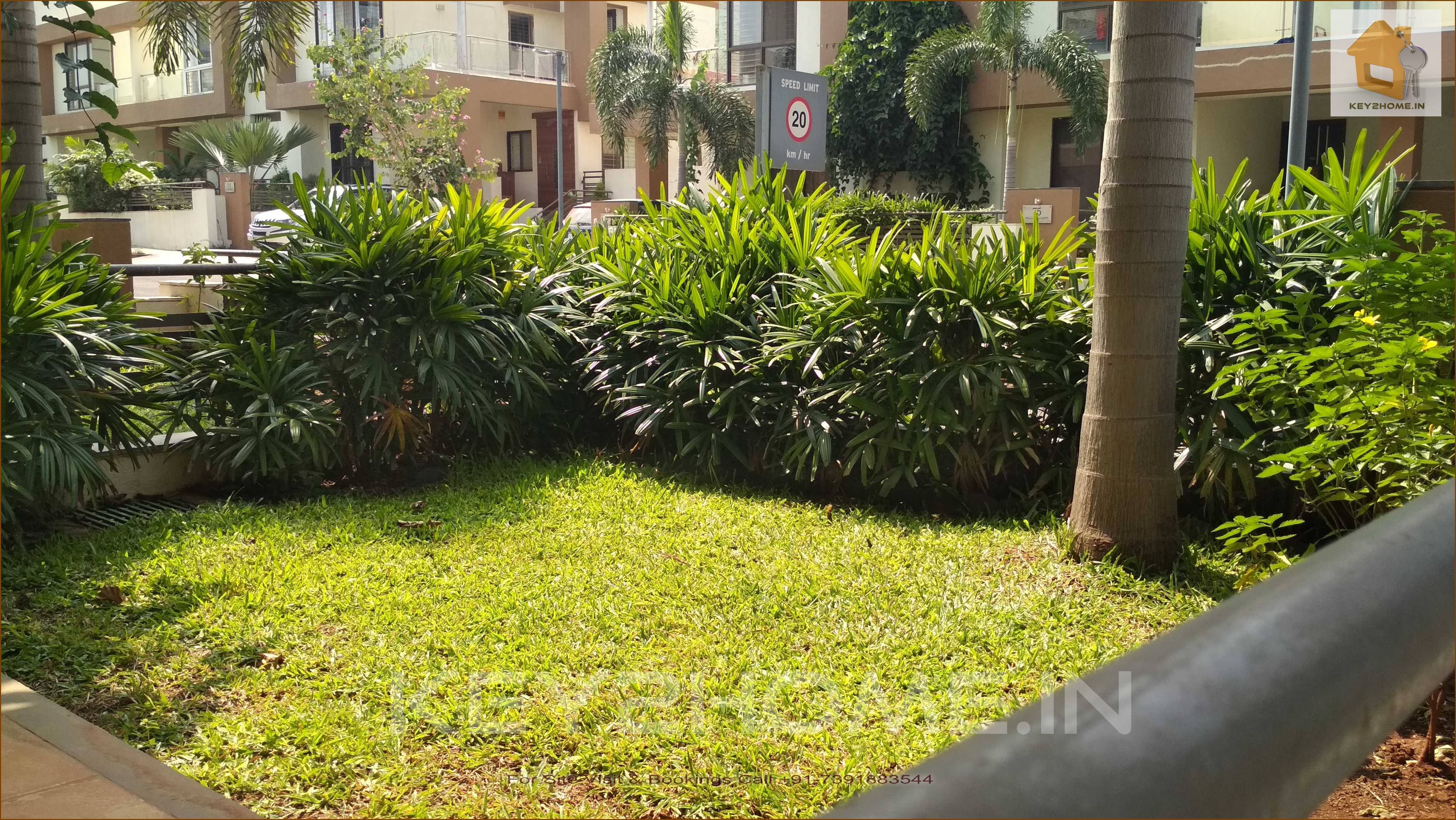 Villa front garden view 4BHK Villa R2 Sector Life Republic Hinjewadi