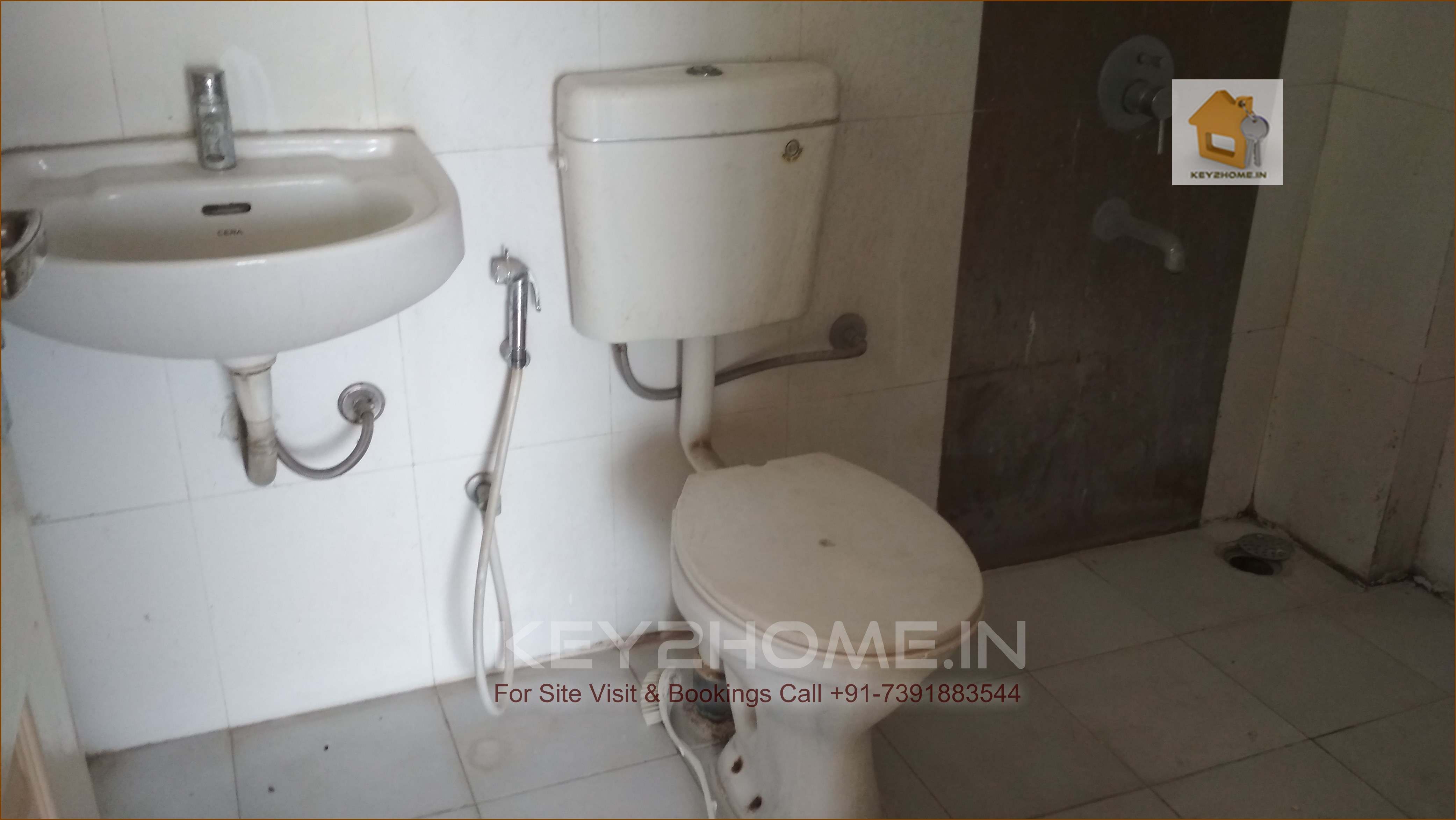 Resale 2 bhk Wakad Wisteriaa Attached toilet to master bedroom