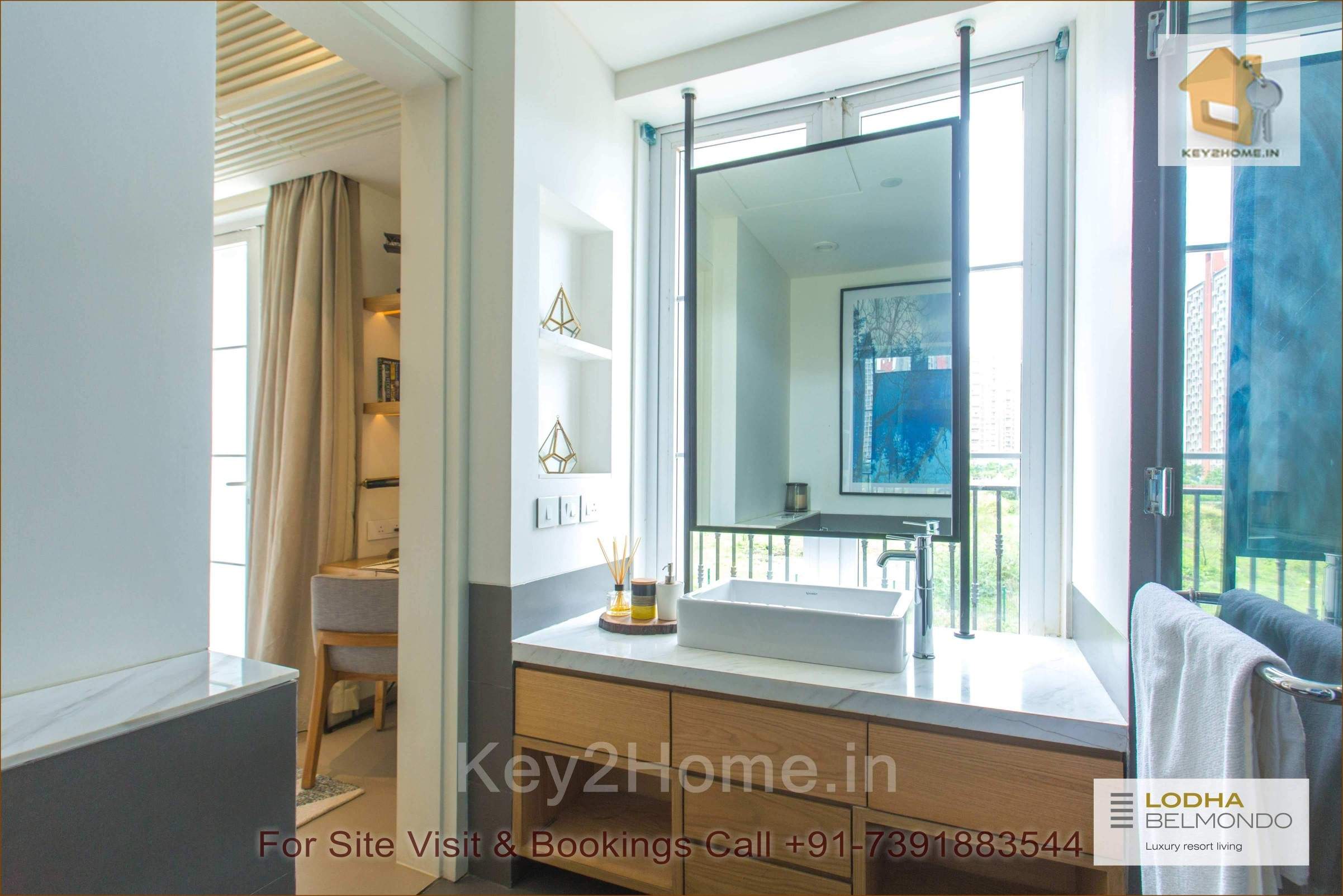 Bedroom 3 attached bathroom Lodha Belmondo Premium Villas and Housing Pune