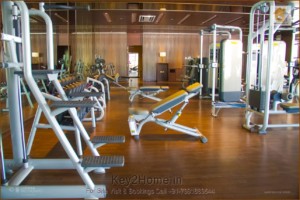 Gymnasium of Lodha Belmondo Pune Luxury Township with Golf Course