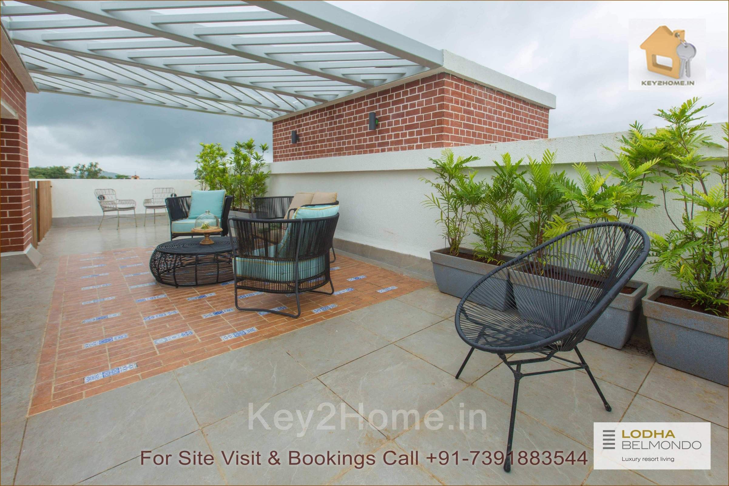 Terrace view of Lodha Belmondo Premium Villas and Housing Pune