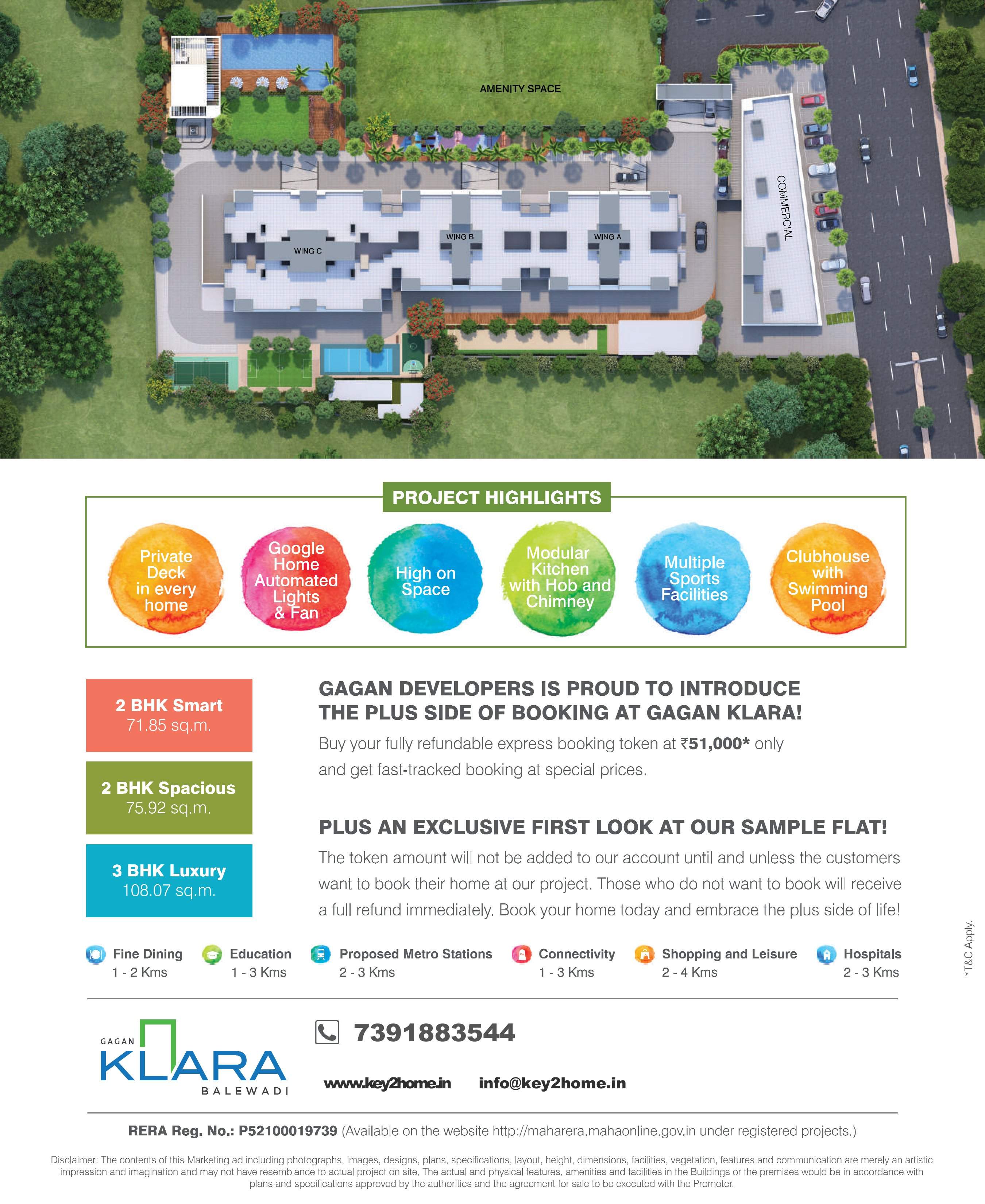 Gagan Klara Balewadi 3 BHK Master Plan