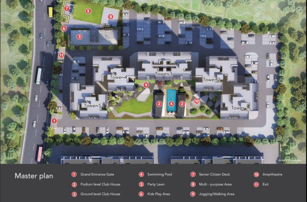 Kohinoor Coral 2 BHK BHK Hinjewadi Phase 3 Master Plan