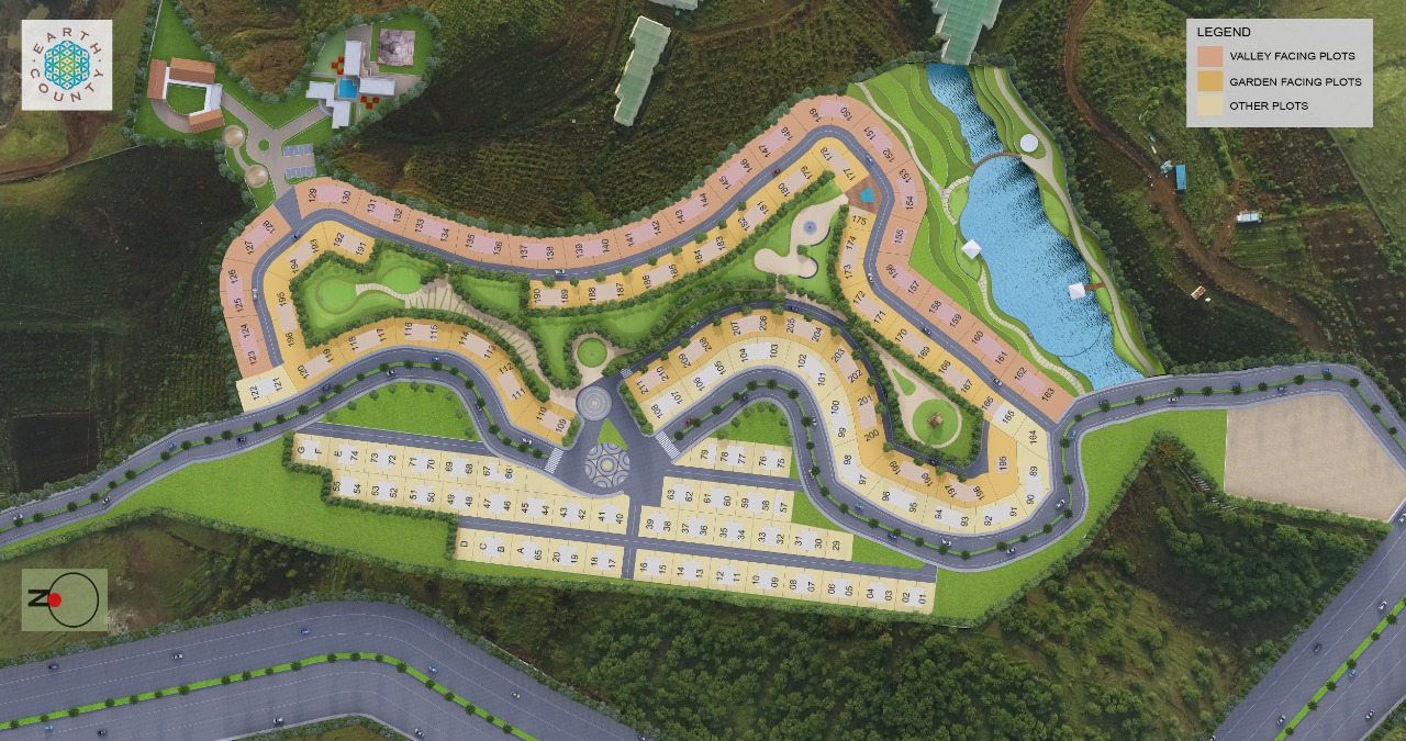 VTP Earth County NA Villa Plots Layout Plan 2
