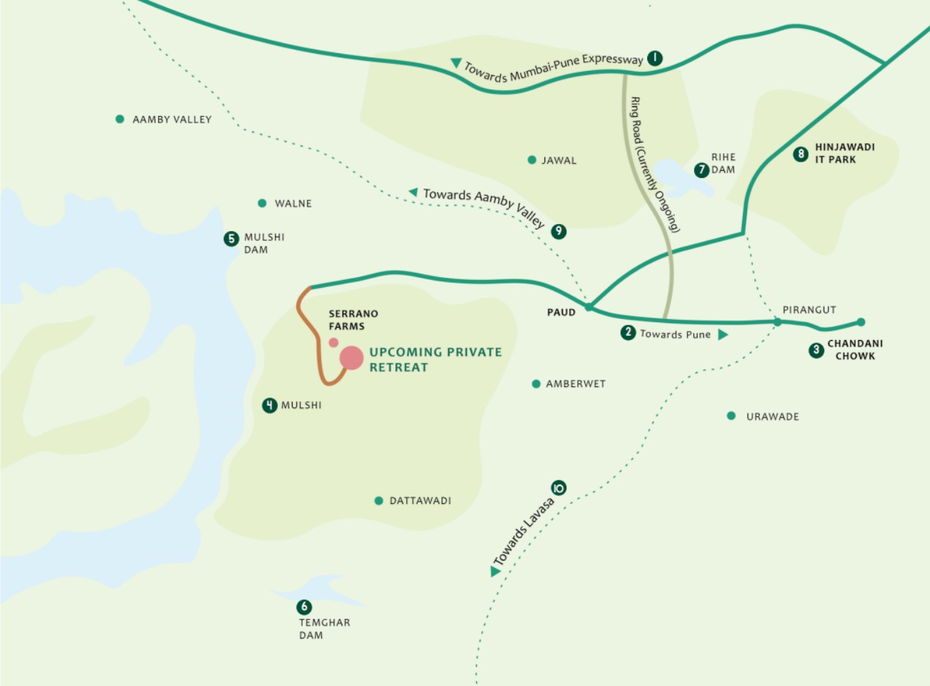 108 Woods Mulshi Hours Project Location