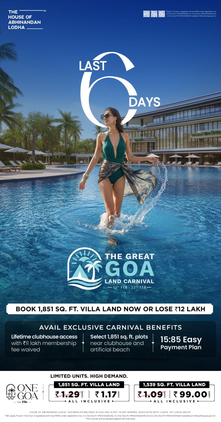 One Goa HoABL Luxury villa plots in North Goa
