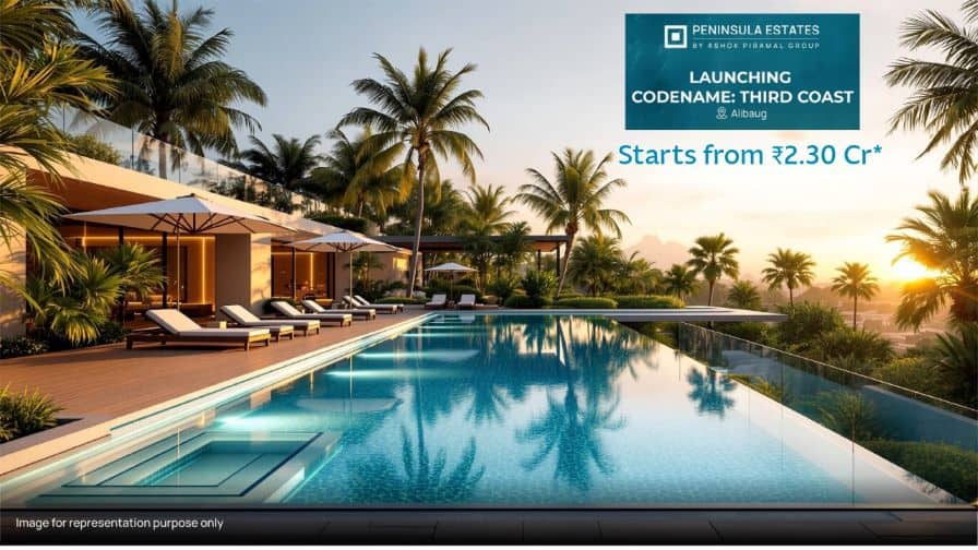 Alibaug Beach side Plots project Third Coast launched by Peninsula Estates